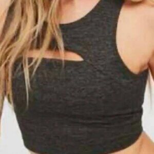 Offline by Aerie The Hugger Keyhole High Neck Sports Bra